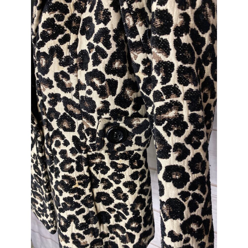 Forever 21 Size M Leopard Print Cache Crop Swing … - image 4